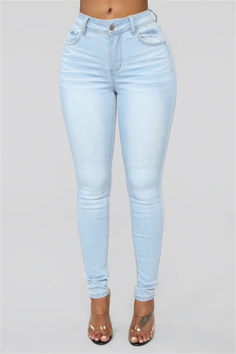 light blue high waisted skinny jeans|light blue skinny jeans women's.